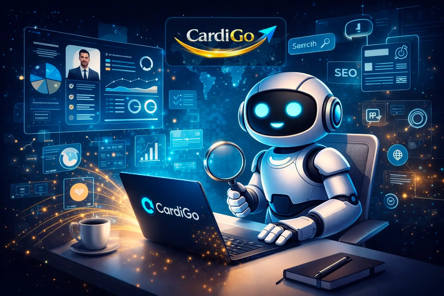 כרטיס ביקור דיגיטלי של Cardigo - דוגמה חיה לכרטיס עסקי מעוצב