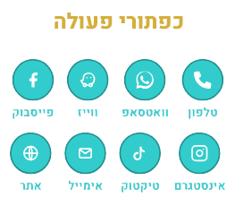 כפתורי שיתוף ופעולה בכרטיס ביקור דיגיטלי